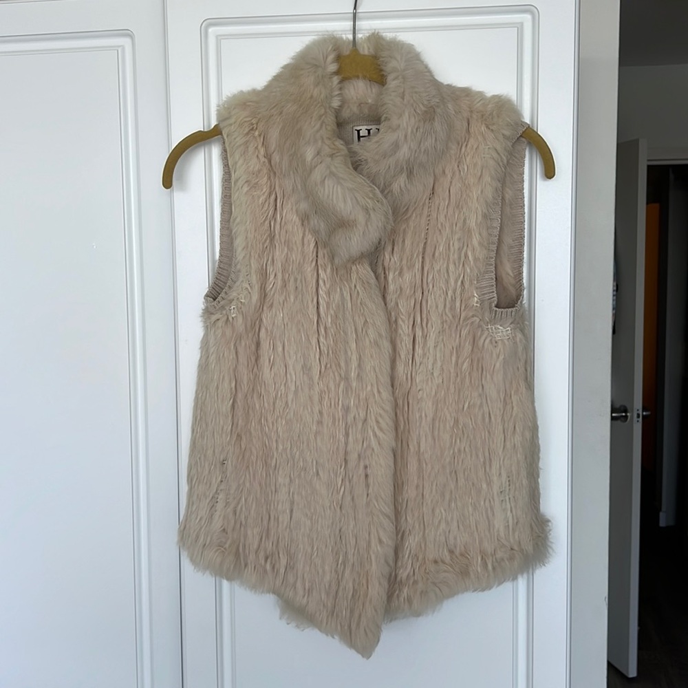 Haute Hippie rabbit fur vest
